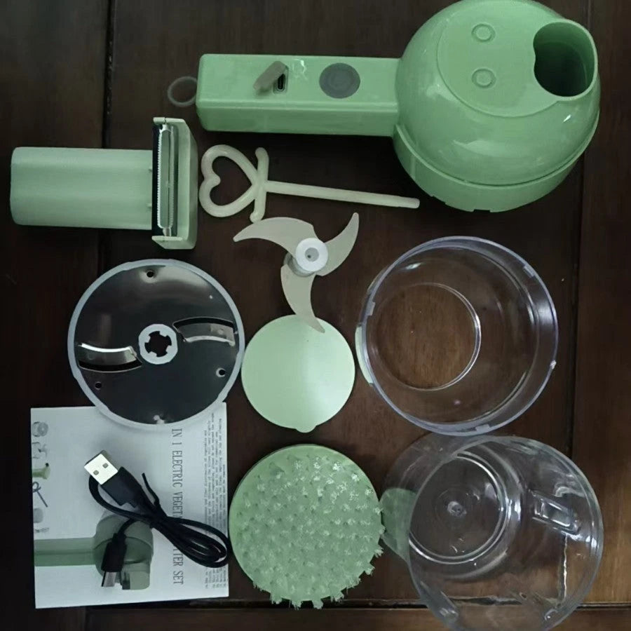 Electric Vegetable Chopper &amp; Garlic Grinder