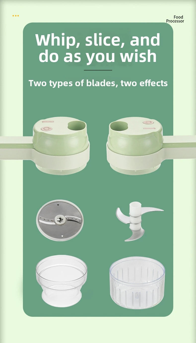 Electric Vegetable Chopper &amp; Garlic Grinder