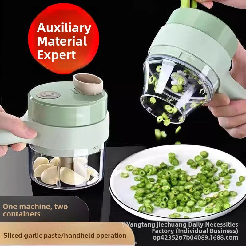 Electric Vegetable Chopper &amp; Garlic Grinder