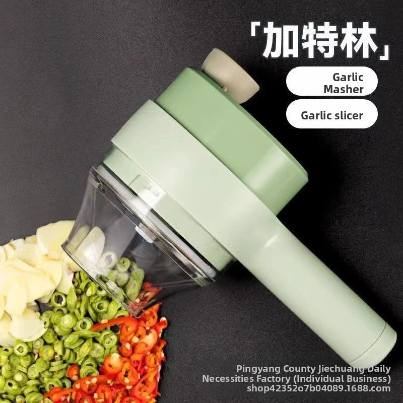 Electric Vegetable Chopper &amp; Garlic Grinder